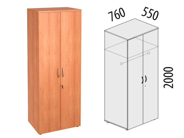 Шкаф для одежды большой с замком 61/62.42